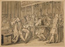 Sketch for Industry and Idleness - Plate X, 1747. Artist: William Hogarth