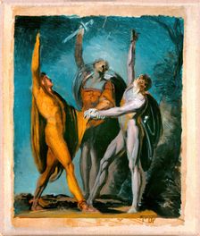 Sketch for "Oath on the Rütli," Female Figure (verso), 1779/81; 1785/90 (verso). Creator: Henry Fuseli
