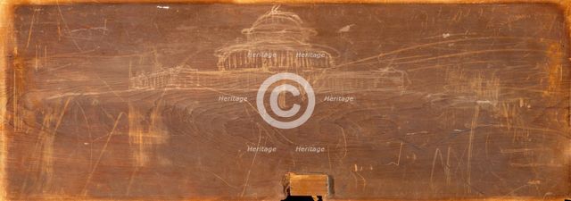 Sketch for Ohio State Capitol Design, c. 1838. Creator: Thomas Cole.
