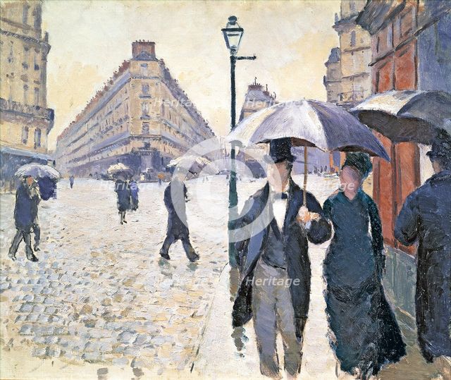 Sketch for Paris Street. Rainy Day, 1877.