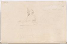 Sketch for Pavilion Near a Mosque, 1800s. Creator: Félix Ziem (French, 1821-1911)