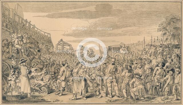 Sketch for plate XI of 'Industry and Idleness', 1747. Artist: William Hogarth.