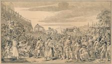 Sketch for plate XI of Industry and Idleness 1747. Artist: William Hogarth