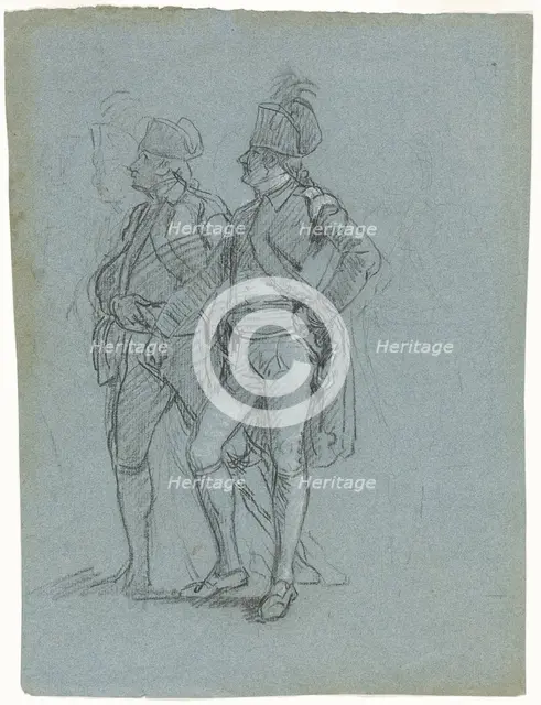 Sketch for "Siege of Gibraltar", 1785-89. Creator: John Singleton Copley.