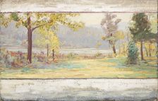 Sketch for Sun Room of Indianapolis City Hospital, about 1914. Creator: John Ottis Adams