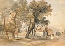 Sketch from Nature on the Thames (Chelsea), about 1811. Creator: John Varley I