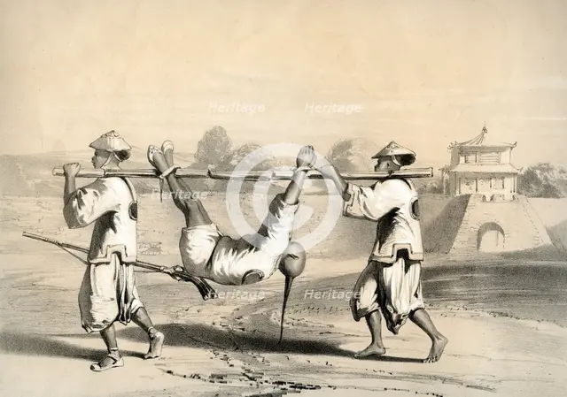 'Sketch from the wall on the morning after the grand attack', China, c1860. Creator: M & N Hanhart.