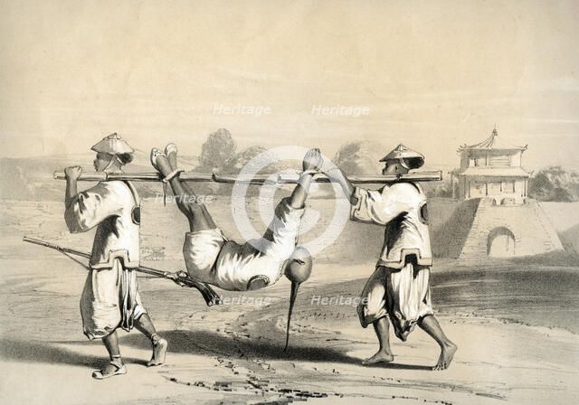 'Sketch from the wall on the morning after the grand attack', China, c1860. Creator: M & N Hanhart.