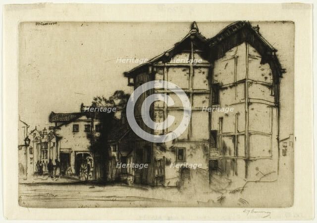 Sketch in La Roche, 1905. Creator: David Young Cameron.