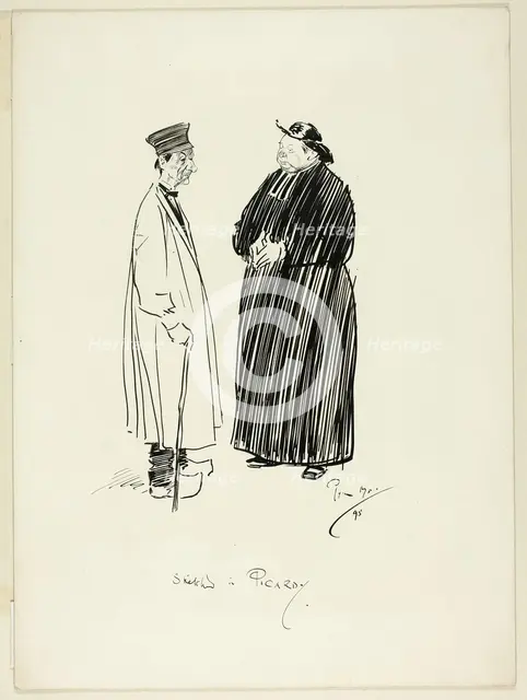 Sketch in Picardy, 1895. Creator: Philip William May.