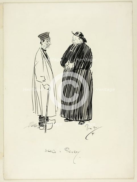 Sketch in Picardy, 1895. Creator: Philip William May.