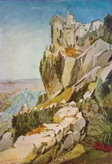 Sketch in Portugal; Moorish Castle from the Penha; Moorish Castle, Mafra 1837. Artist: James Holland