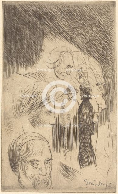 Sketch Plate, 1902. Creator: Theophile Alexandre Steinlen.