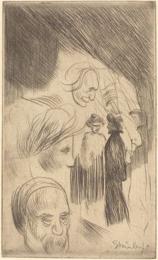 Sketch Plate, 1902. Creator: Theophile Alexandre Steinlen