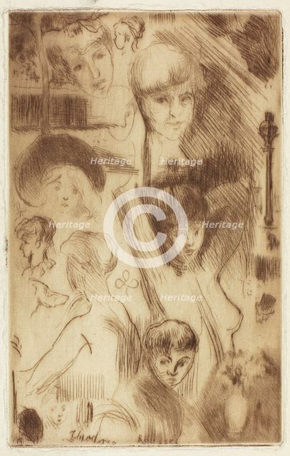 Sketch Plate, Parson's Green, 1906. Creator: Theodore Roussel.