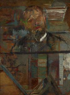 Sketch Portrait of a Man-two-sided painting, c1905. Creator: Olga Boznanska