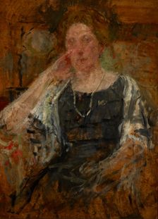 Sketch Portrait of a Woman, between 1914-1916. Creator: Olga Boznanska