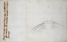 Sketch showing the Join of the Lantern and Cupola, and other Studies for St Peter's, c1490-1560. Artist: Michelangelo Buonarroti