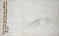 Sketch showing the Join of the Lantern and Cupola, and other Studies for St Peter's, c1490-1560. Artist: Michelangelo Buonarroti