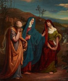 Sketch to the Painting "Three Marys Walking to Christ's Tomb", before 1864. Creator: Jozef Simmler