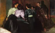 Sketch to the Painting "Conversation", 1895. Creator: Jozef Mehoffer
