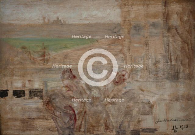 Sketch to "The Poisoned Well, 1903. Creator: Jacek Malczewski.