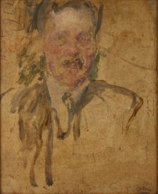 Sketch to the Portrait of Mr Beyley-two-sided painting, after 1920. Creator: Olga Boznanska