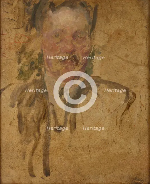 Sketch to the Portrait of Mr Beyley-two-sided painting, after 1920. Creator: Olga Boznanska.