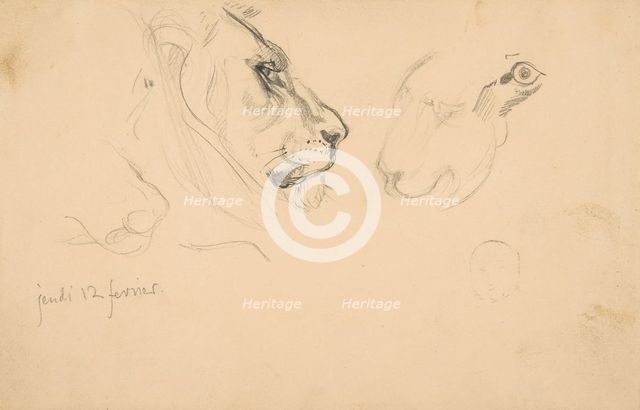 Sketchbook with views of Tours, France and its environs, 1828-29. Creator: Eugene Delacroix.