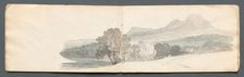 Sketchbook: Eildon Hills, 1814. Creator: Samuel Prout (British, 1783-1852)