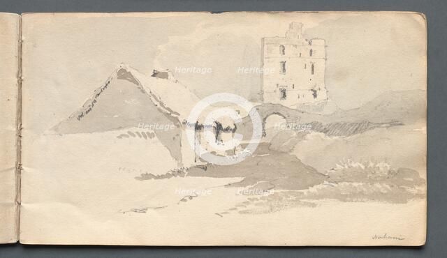 Sketchbook: Norham, 1814. Creator: Samuel Prout (British, 1783-1852).
