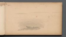 Sketchbook, page 04: Sea Scape with Color Notations, 1859. Creator: Sanford Robinson Gifford (American, 1823-1880)