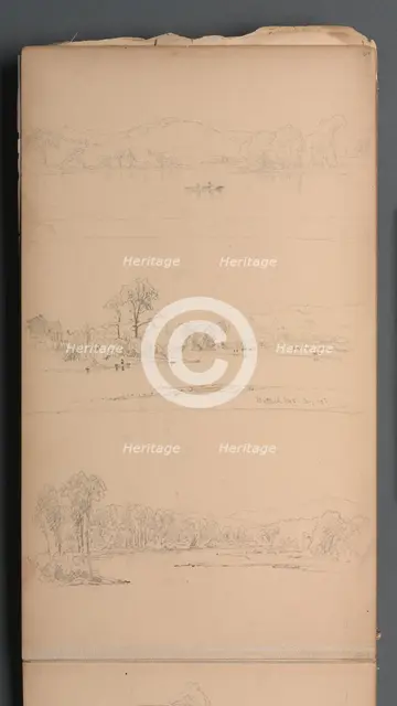 Sketchbook, page 05: "Bethel ME Aug 19th", 1859. Creator: Sanford Robinson Gifford (American, 1823-1880).