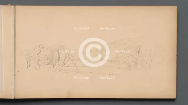 Sketchbook, page 06: "Gorham" (Maine), 1859. Creator: Sanford Robinson Gifford (American, 1823-1880).