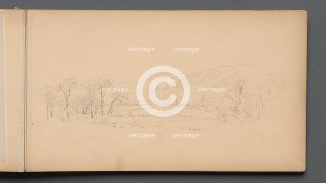 Sketchbook, page 06: "Gorham" (Maine), 1859. Creator: Sanford Robinson Gifford (American, 1823-1880).