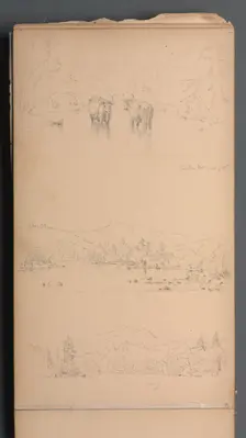 Sketchbook, page 07: "Carter Mt (?) Aug. 28th", 1859. Creator: Sanford Robinson Gifford (American, 1823-1880)