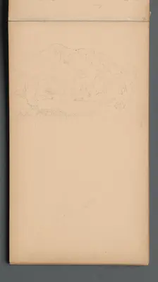 Sketchbook, page 08: Carter Mountian (?), 1859. Creator: Sanford Robinson Gifford (American, 1823-1880)