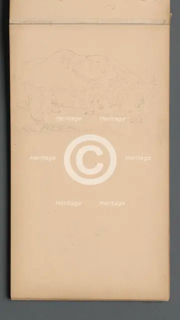 Sketchbook, page 08: Carter Mountian (?), 1859. Creator: Sanford Robinson Gifford (American, 1823-1880).
