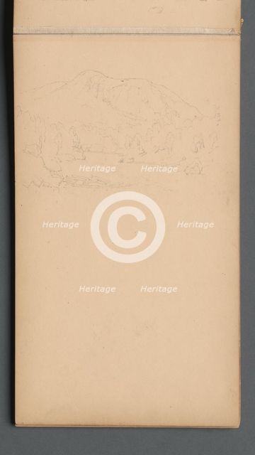 Sketchbook, page 08: Carter Mountian (?), 1859. Creator: Sanford Robinson Gifford (American, 1823-1880).
