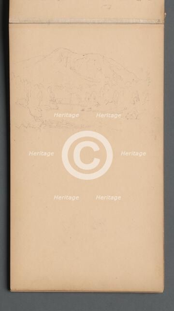 Sketchbook, page 08: Carter Mountian (?), 1859. Creator: Sanford Robinson Gifford (American, 1823-1880).