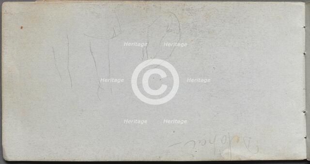 Sketchbook, page 02: Studies of Legs. Creator: Ernest Meissonier (French, 1815-1891).