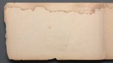 Sketchbook, page 03: " S.R. Gifford 15 10th Street New York" , 1859. Creator: Sanford Robinson Gifford (American, 1823-1880)
