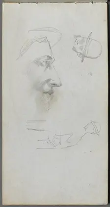 Sketchbook, page 14: Figures. Creator: Ernest Meissonier (French, 1815-1891)