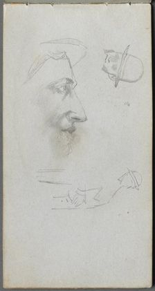 Sketchbook, page 14: Figures. Creator: Ernest Meissonier (French, 1815-1891)