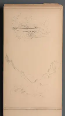 Sketchbook, page 15: Landscapes, Berlin Falls ? , 1859. Creator: Sanford Robinson Gifford (American, 1823-1880)