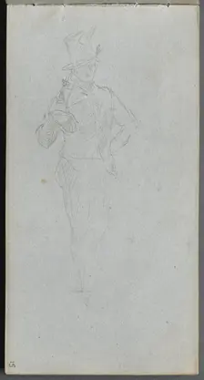 Sketchbook, page 15: Study of a Soldier. Creator: Ernest Meissonier (French, 1815-1891)