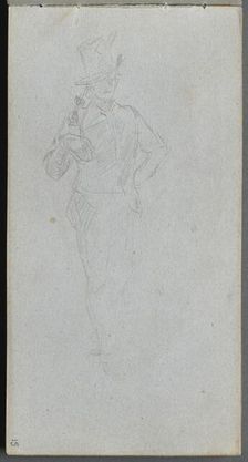 Sketchbook, page 15: Study of a Soldier. Creator: Ernest Meissonier (French, 1815-1891)