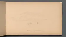 Sketchbook, page 12: "White Mountians from foot of Randolph Hill", 1859. Creator: Sanford Robinson Gifford (American, 1823-1880)