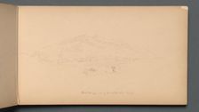 Sketchbook, page 12: "White Mountians from foot of Randolph Hill", 1859. Creator: Sanford Robinson Gifford (American, 1823-1880)