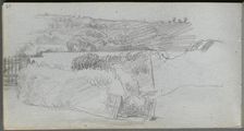 Sketchbook, page 29: Landscape Study. Creator: Ernest Meissonier (French, 1815-1891)